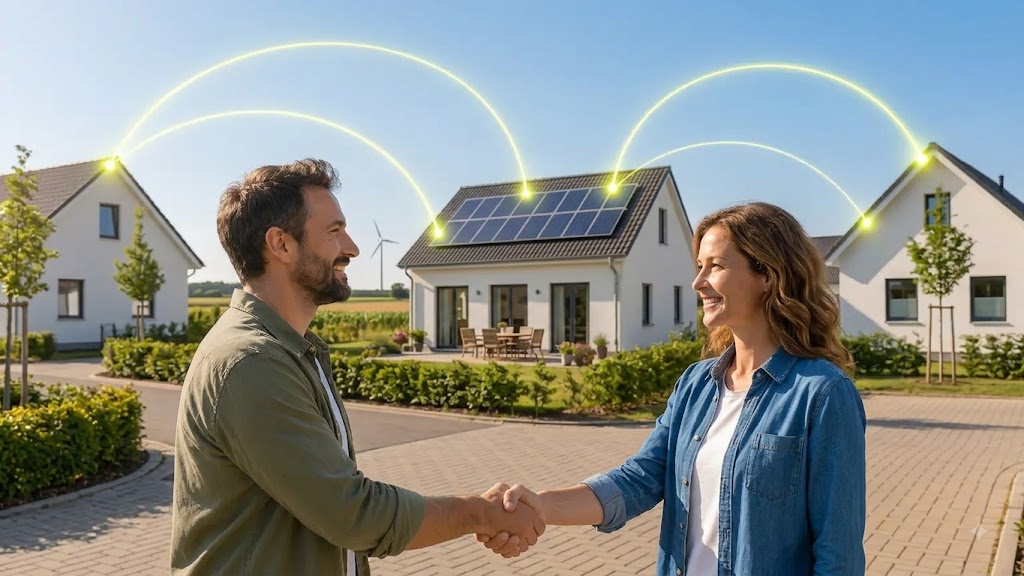 Mehr über den Artikel erfahren Chancen und Herausforderungen beim Energysharing.